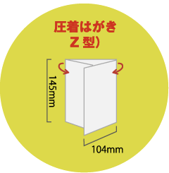 圧着はがき（Z型）