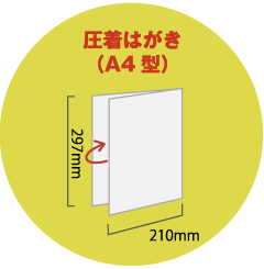 圧着はがき（A4型）