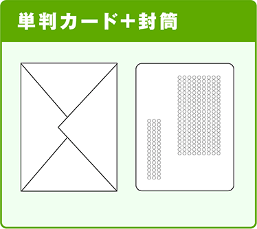 単判カード＋封筒