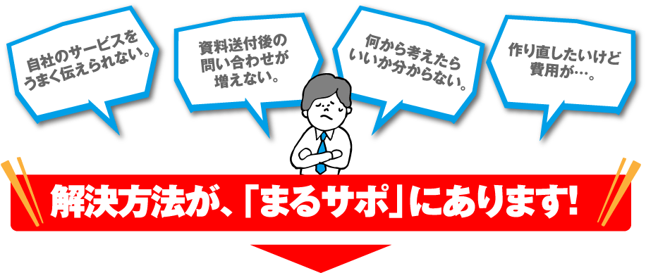 解決方法が、「まるサポ」にあります！